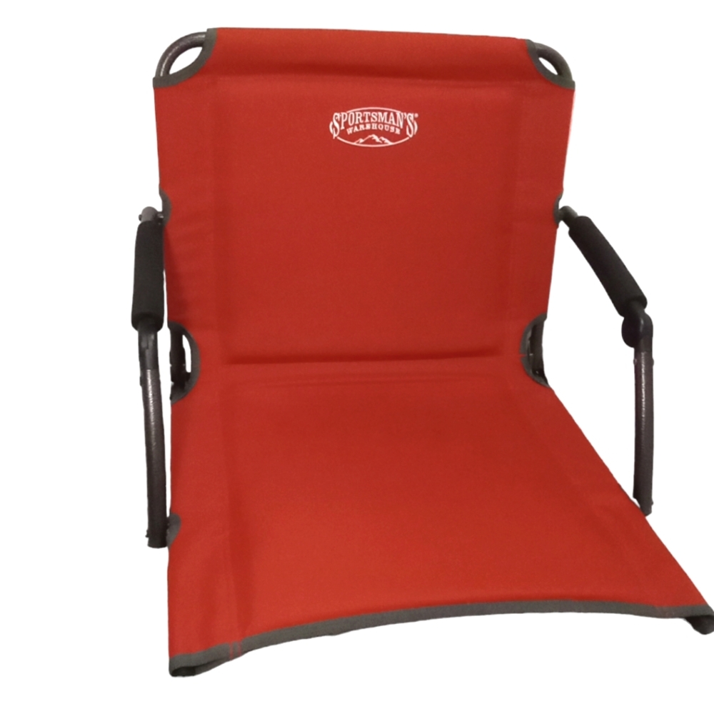 Sportsman Warehouse Brick Red Folding Back Support Stadium Seat